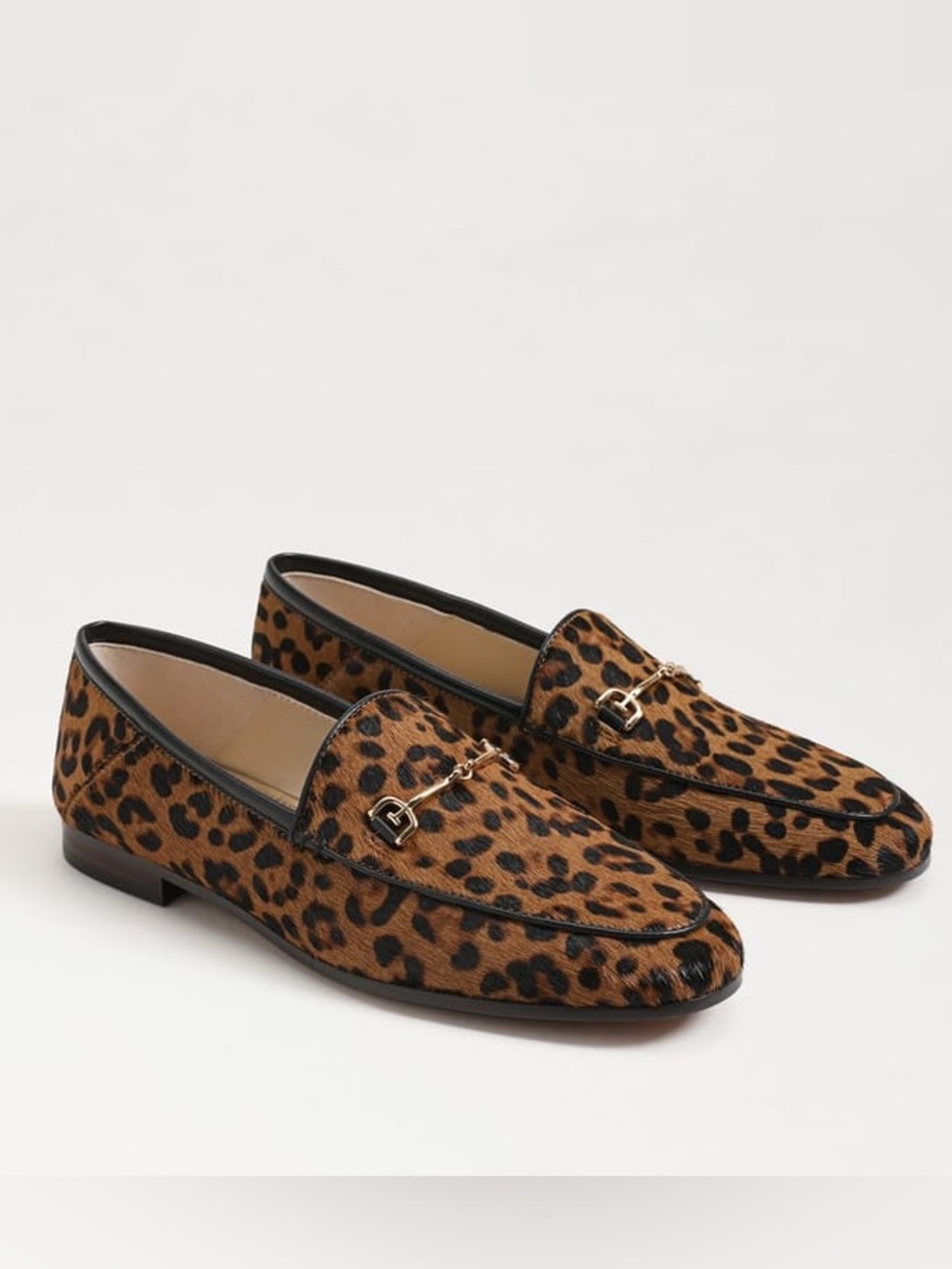 SAM EDELMAN Loraine Bit Loafer Leopard Brahma Hair Leather